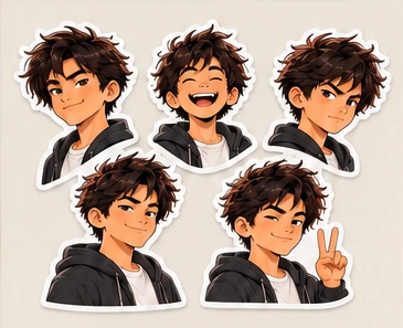 Sticker pack product mockup